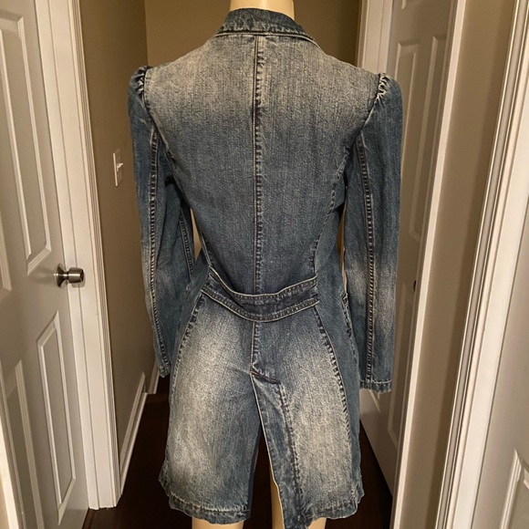 Gorgeous Express Long Jean Blazer - Picture 4 of 6